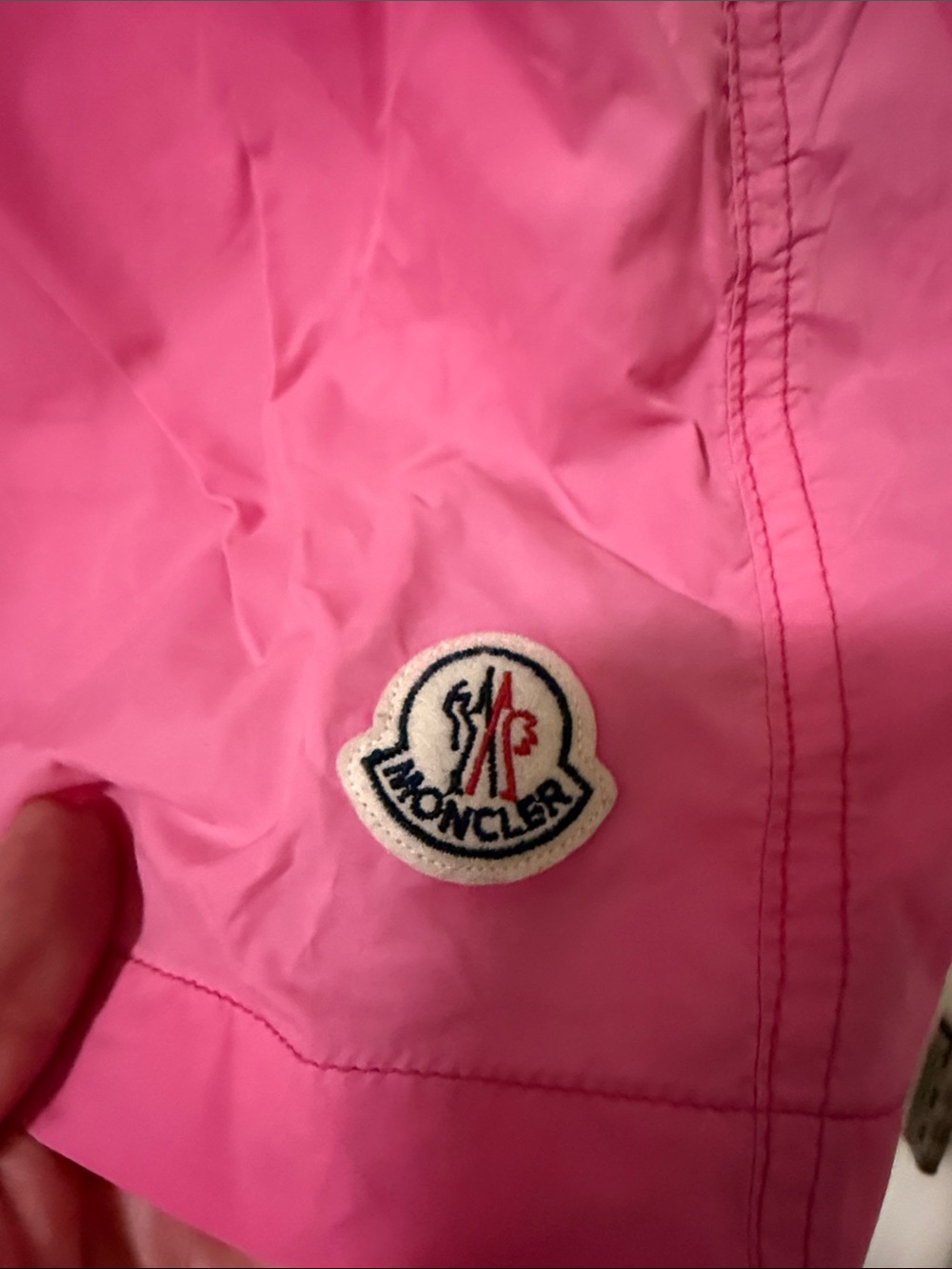 Moncler Hot Pink Athletic Drawstring Shorts - Picture 2 of 4